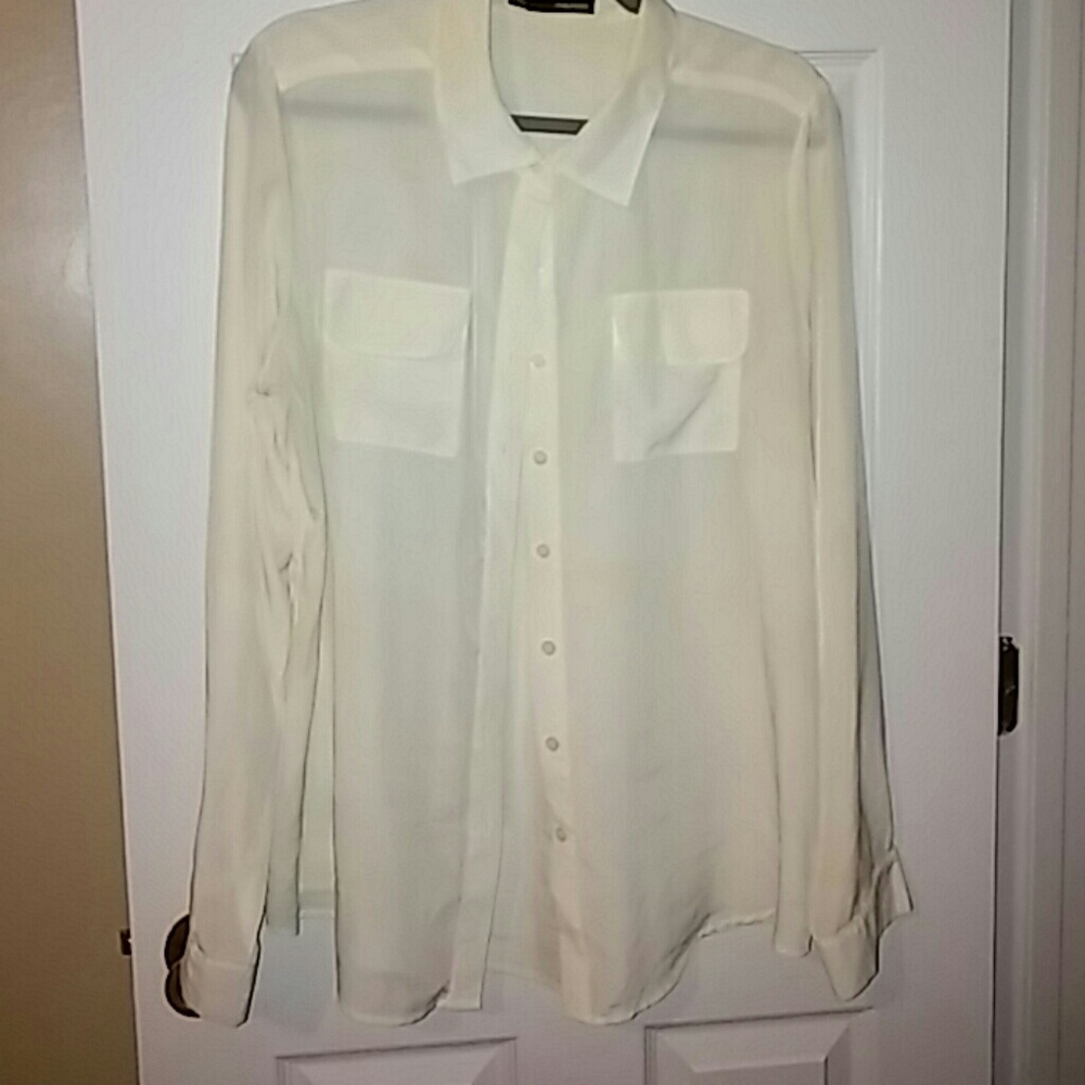 Maurices white blouse